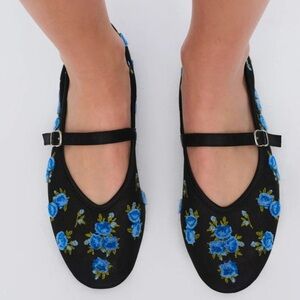 For Love and Lemons Evelyne Mesh Ballet Flat size 10